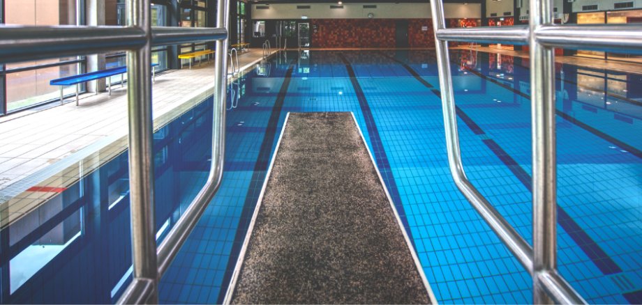 3-meter diving board in the Kevelaer indoor pool