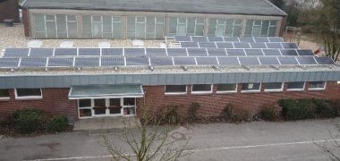 Photovoltaic system on the elementary school in Wetten